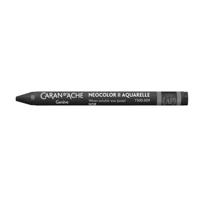 Carand'Ache Caran D Ache Neocolor Ii Water Soluble Wax PastelsArtist Crayon Colour(009 Black) from B&Q