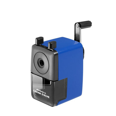 Carand'Ache Caran D'ache Plastic Crank Desk-Top Pencil Sharpener BlueFor RoundHexagonal & Triangular Pencils (4-8mm Diameter) from B&Q