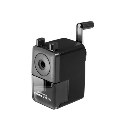 Carand'Ache Caran D'ache Plastic Crank Desk-Top Pencil Sharpener BlackFor RoundHexagonal & Triangular Pencils (4-8mm Diameter) from B&Q