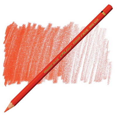 Caran D'ache Pablo Permanent Colour Pencil - Vermilion 060 - Image 3