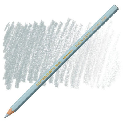 Carand'Ache Caran D'ache Supracolor Steel Grey Watersoluble Artist Aquarelle Colour PencilGris Acier 004 from B&Q