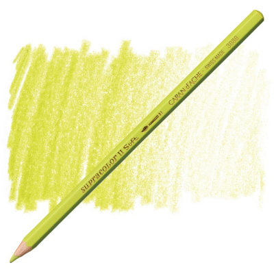 Carand'Ache Caran D'ache Supracolor Olive Yellow Watersoluble Artist Aquarelle Colour PencilJaune Olive 015 from B&Q