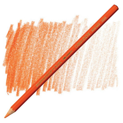 Carand'Ache Caran D'ache Supracolor Flame Red Watersoluble Artist Aquarelle Colour PencilRouge Orange 050 from B&Q