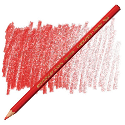 Carand'Ache Caran D'ache Supracolor Scarlet Red Watersoluble Artist Aquarelle Colour PencilEcarlate 070 from B&Q