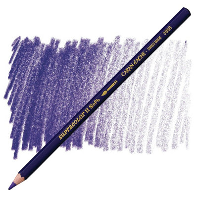 Carand'Ache Caran D'ache Supracolor Viloet Watersoluble Artist Aquarelle Colour PencilViolet 120 from B&Q