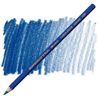 Carand'Ache Caran D'ache Supracolor Sapphire Blue Watersoluble Artist Aquarelle Colour PencilBleu Saphir 150 from B&Q