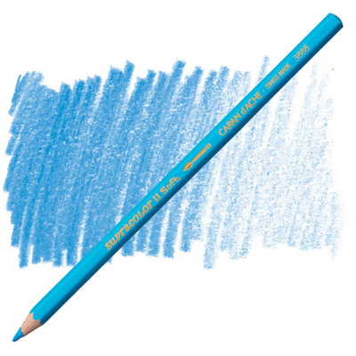 Carand'Ache Caran D'ache Supracolor Light Blue Watersoluble Artist Aquarelle Colour PencilBleu Claire 161 from B&Q