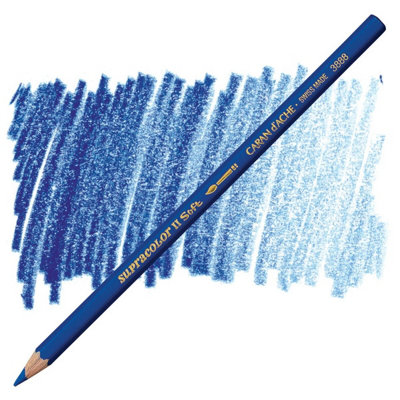 B&Q -  Caran D'ache Supracolor Ii Blue Watersoluble Artist Aquarelle Colour PencilBleu 260