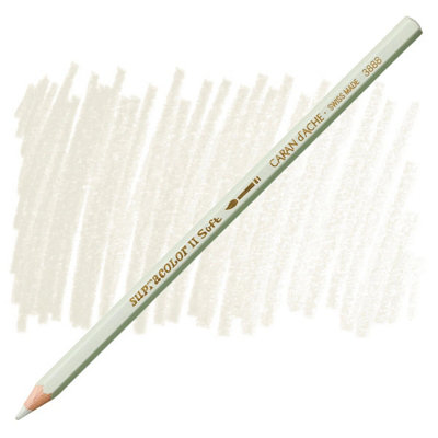 B&Q -  Caran D'ache Supracolor Ii Ash Grey Watersoluble Artist Aquarelle Colour PencilGris Cendre 401