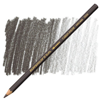 B&Q -  Caran D'ache Supracolor Ii Sepia Brown Watersoluble Artist Aquarelle Colour PencilSepia 407