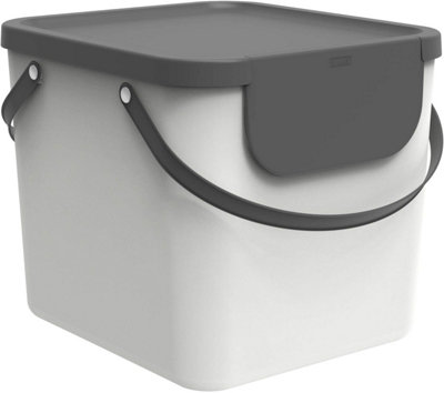 B&Q - Kitchen Waste BinRotho 40L Waste Separation System W/ HandleWhite
