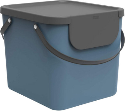 B&Q - Kitchen Waste BinRotho 40L Waste Separation System W/ HandleBlue