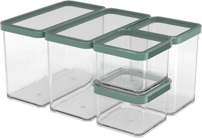 B&Q - Storage BoxesRotho Loft Set Of Storage Tins 5 Pcs (32.3 X 22.3 X 16.6 Cm)