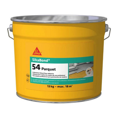 Sika Sikabond 54 Professional Parquet Wood Floor Adhesive Beige13KgFast CuringSolvent-FreeFlexible Wood Adhesive from B&Q