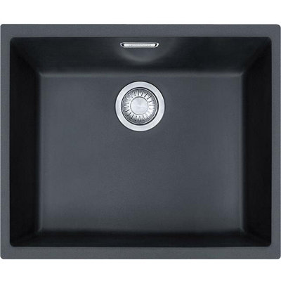 B&Q -  Sirius Sid110-50Cb 1.0 Bowl Black Tectonite Undermount Kitchen Sink
