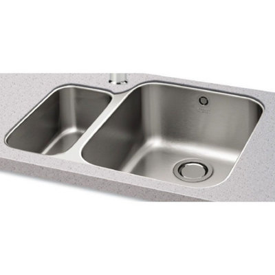  - Carron Phoenix Ibis Stainless Steel Undermount Kitchen Sink 1.5 BowlLeft Handed