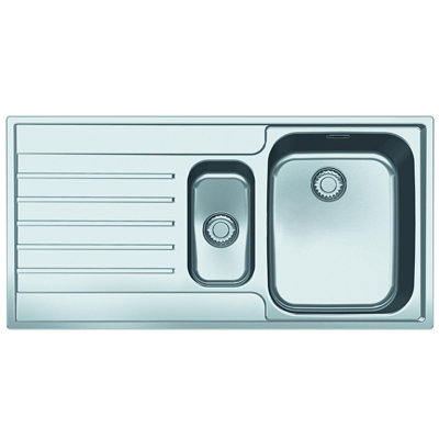 Franke Argos Agx 651 1.5 Bowl Inset Stainless Steel Kitchen Sink from B&Q