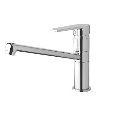 B&Q -  Logos Long Reach Single Lever Swivel Spout Chrome Mixer Kitchen Tap