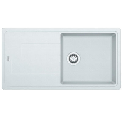 B&Q -  Gemini Gmd611Pw 1.0 Bowl Polar White Tectonite Reversible Kitchen Sink