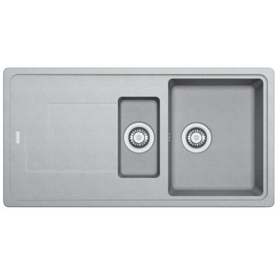 B&Q -  Gemini Gmd651Ug 1.5 Bowl Urban Grey Tectonite Reversible Kitchen Sink