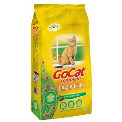 Purina Go-Cat Indoor Adult Dry Cat Food (Chicken with Vegetables) 2kg - Image 4