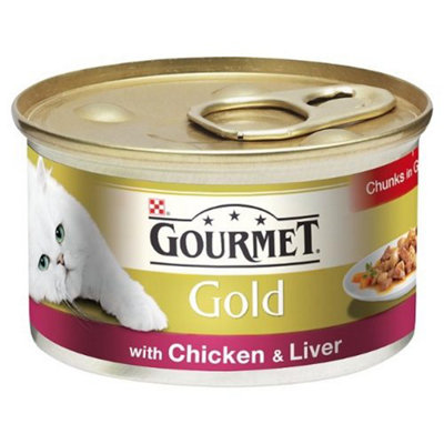 B&Q -  Gold Can Chicken & Liver Cig 85G X 12