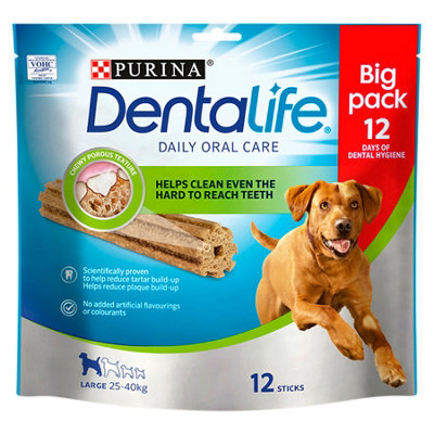 Purina Dentalife Daily Oral Care Chk Chew Adult Large 12 Pk 426G (Pack Of 3) from B&Q