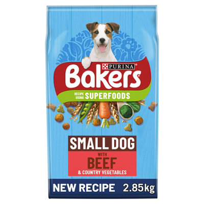 Bakers Adult Small Rich In Beef With Country Veg 2.85Kg