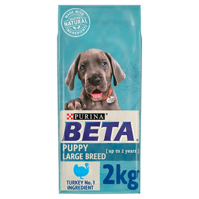 Beta Large Breed Puppy Dry Dog FoodTurkey 2Kg from B&Q