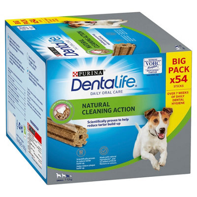 Purina Dentalife Dental Chews Big Pack Small Dog 54 Sticks (18X49G) (Pack Of 2) from B&Q