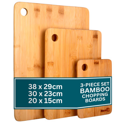 Homiu Premium Wooden Chopping Board Set Of, Ideal For Carving Meat Or Vegetable Size 3