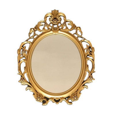 B&Q -  Ornate Antique Vintage Style Mirror 62X49 Gold