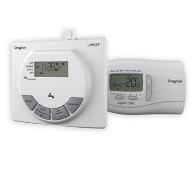 Drayton Lp10Rf (Dt10Rf) Combi Boiler Single Channel Wireless Programmer (Replaces Worcester 77161920520)Hanicks from B&Q