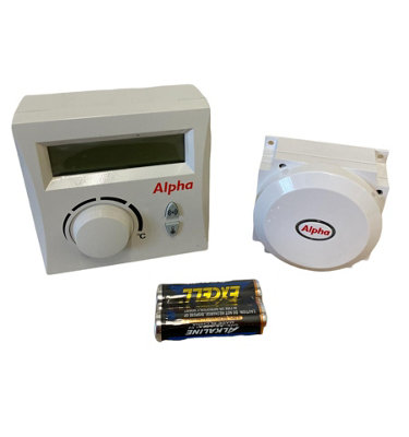 Alpha Combi Boiler Easy-Stat Wireless Programmable Room Thermostat & Receiver 7.2000050 Genuine PartHanicks from B&Q