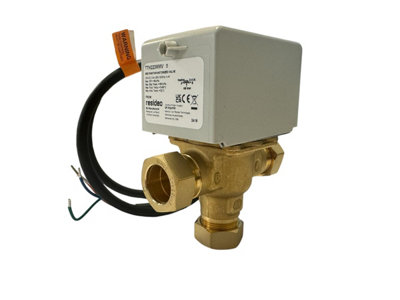 Honeywel/resideo 22mm 3 Port Motorised Mid Position Diverter Valve V4073A1039 (V4073A) Tth223mmwHanicks from B&Q