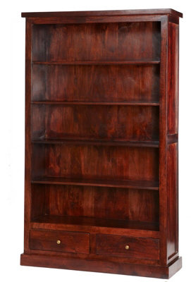 Buttercup Farm Jaipur Dark Mango Large BookcaseSolid Mango WoodL35 X W110 X H180 Cm from B&Q