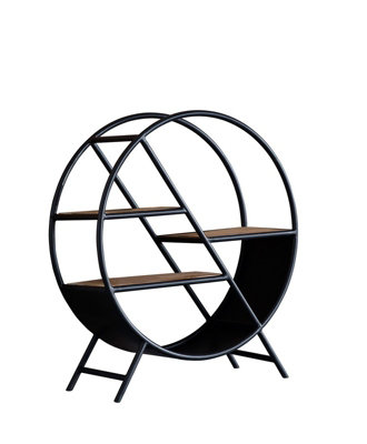 Buttercup Farm Cosmo Round BookcaseWoodL33 X W90 X H100 Cm from B&Q