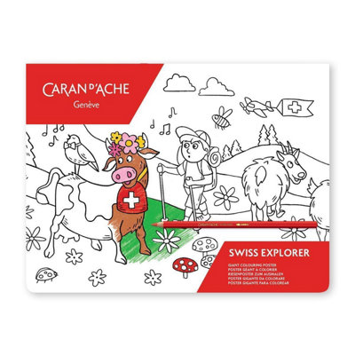 Caran D'ache Swisscolor Giant Colouring Poster 90 X 90Cm - Assorted Colours - Image 3