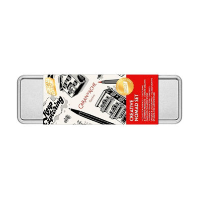 Caran d'Ache Rylsee Creative Nomad Set 8 Drawing & Sketching Pencils Brush Felts - Image 3