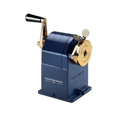 Carand'Ache Caran D'ache Cosmic Blue Metal Crank Pencil SharpenerSpecial Edition Desk Mountable from B&Q