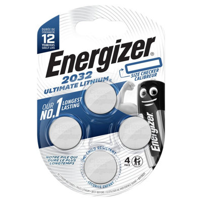 Energizer Cr2032 Ultimate Lithium BatteriesPack Of 4 from B&Q