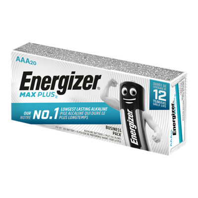 Energizer Aaa Max Plus Alkaline Batteries - Pack Of 20