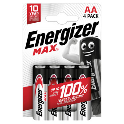 Energizer Aa Max Alkaline BatteriesPack Of 4 from B&Q