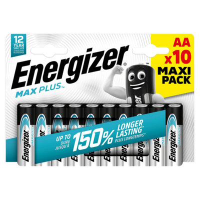 Energizer Aa Max Plus Alkaline BatteriesPack Of 10 from B&Q