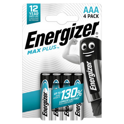 Energizer Aaa Max Plus Alkaline Batteries - Pack Of 4