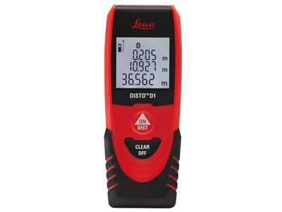 Leica Geosystems 843418 Disto D1 Laser Distance Meter 40M Bluetooth Lgsd1 from B&Q