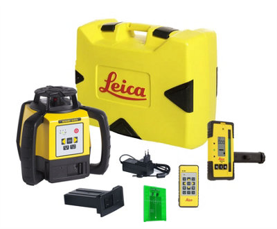 Leica Geosystems Leica Rugby 640G, Case, Re120g, Remote, Li-Ion, Smart Adapter Green