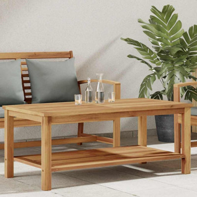 Berkfield Coffee Table Brown 110 X 55 X 45 Cm Solid Teak Wood from B&Q