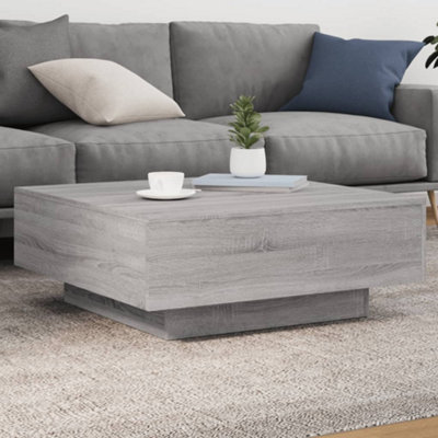 Berkfield Grey Coffee Table Sonoma 80X80x31 Cm Engineered Wood