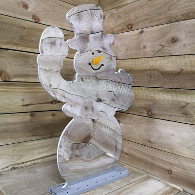 76cm LED Infinity Standing Snowman Christmas Decoration